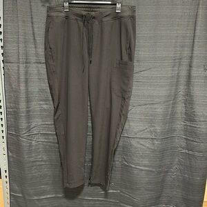 Mandala Scrub Pants Unisex Adult Size XL Black With Pockets Stretch Waist‎